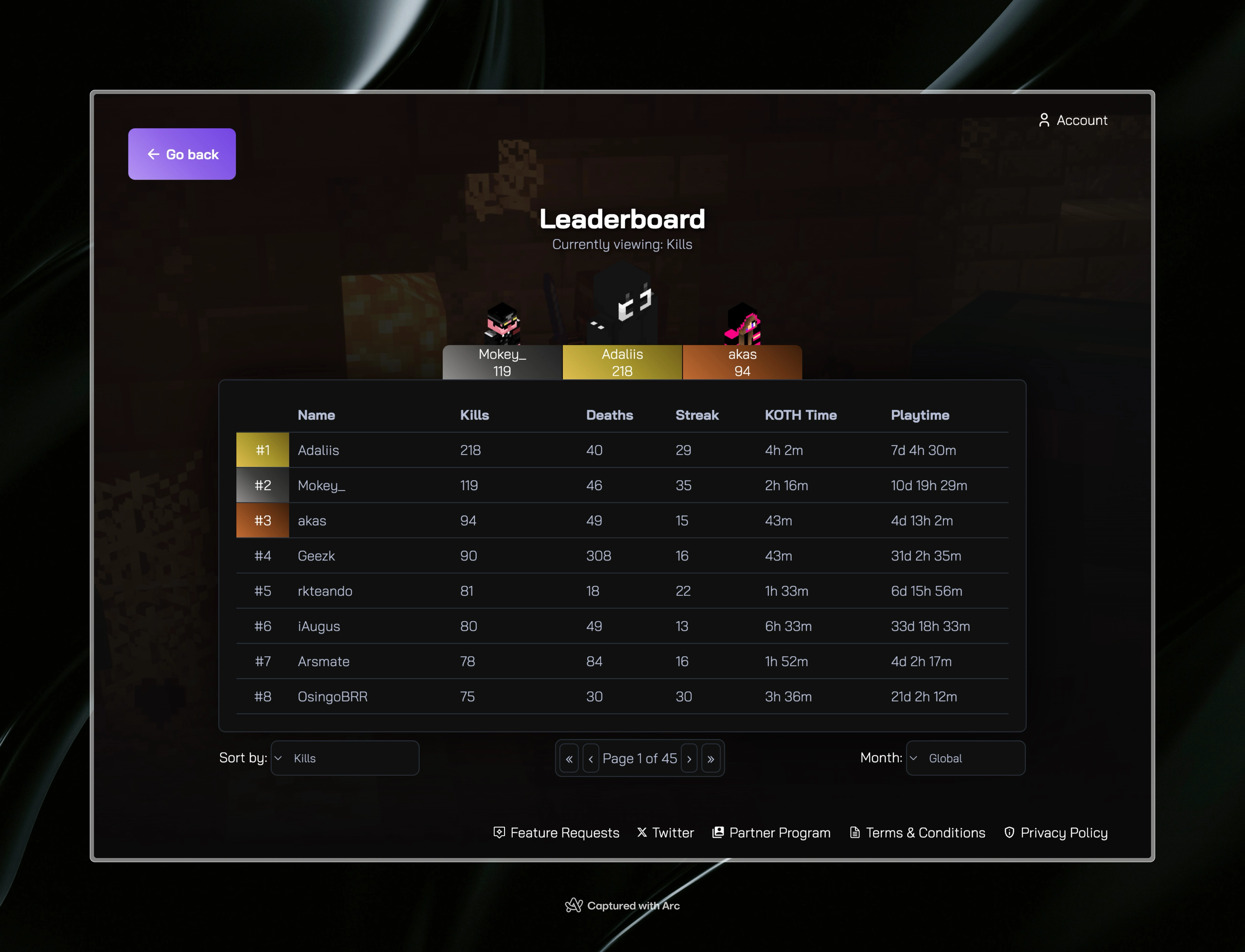 Leaderboards image preview