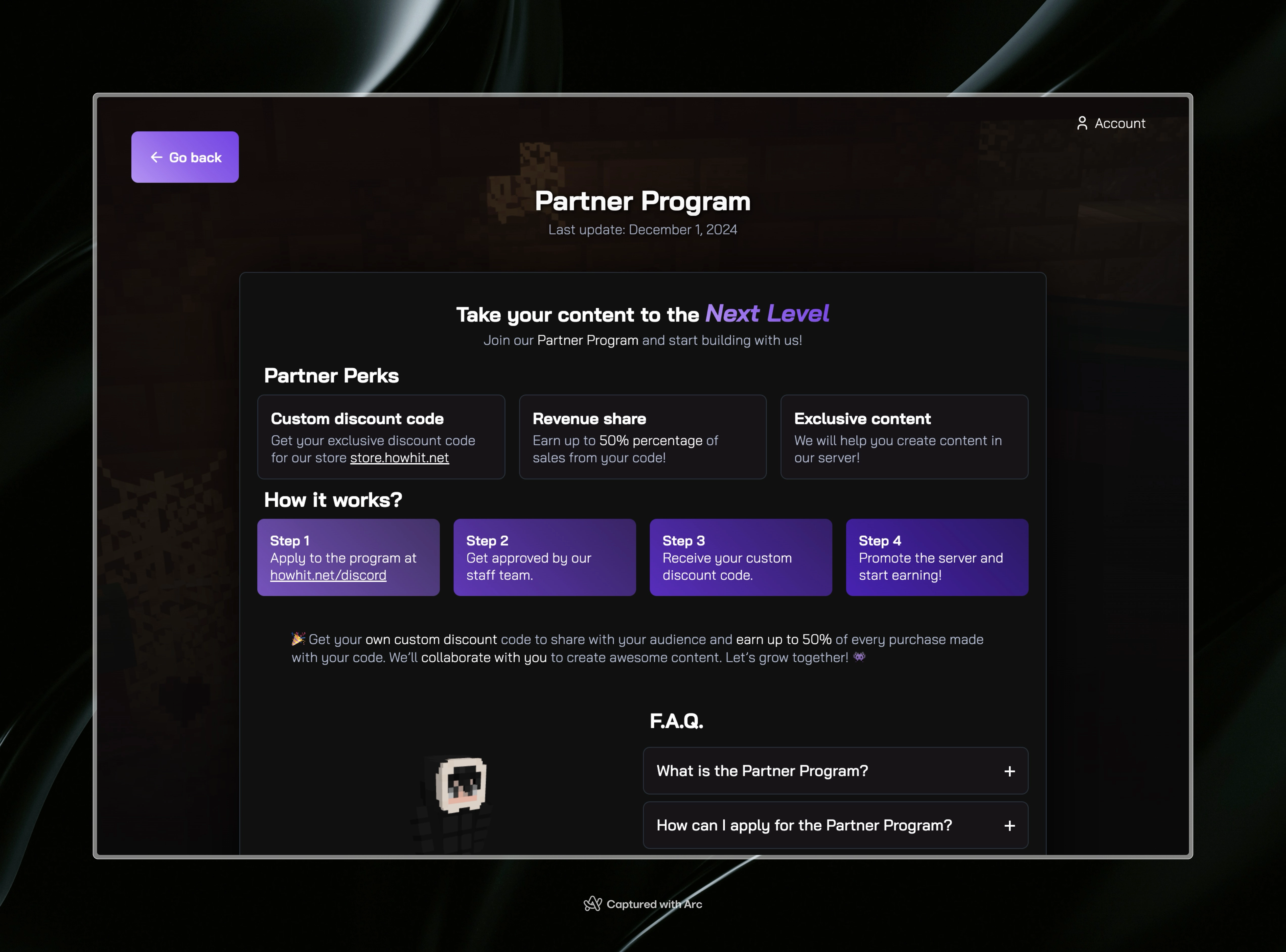 Partner program image preview