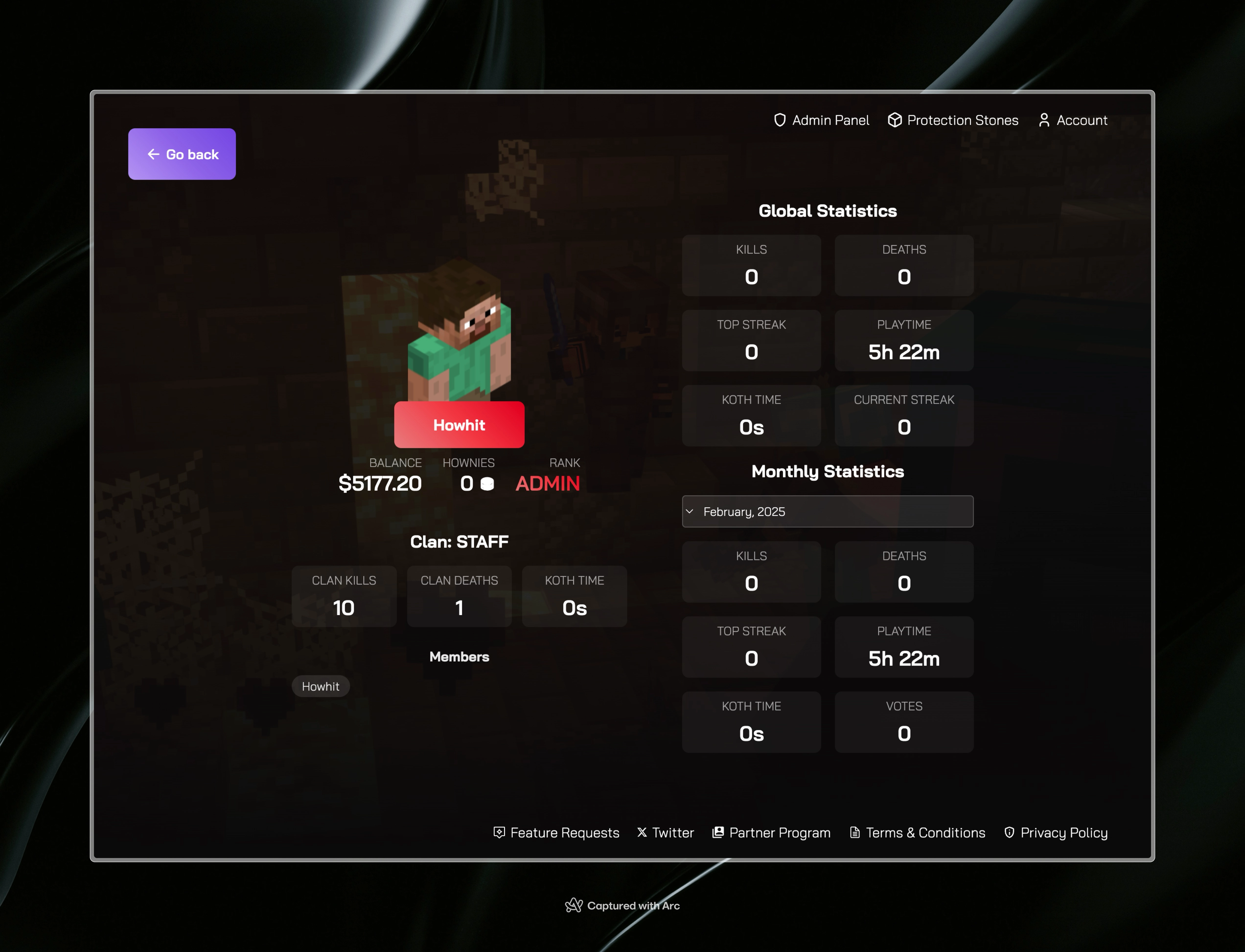 Web profile image preview